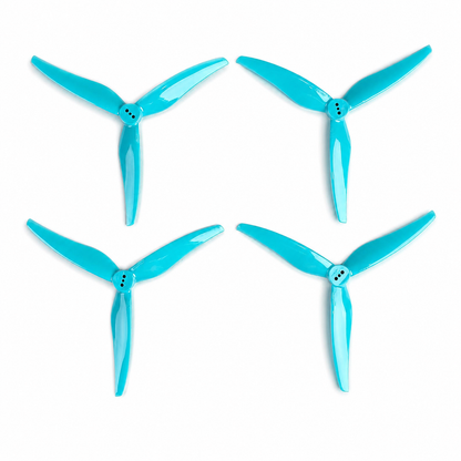 Gemfan Hurricane 5125 UltraLite Racing Propeller Light Blue - (2CW+2CCW)