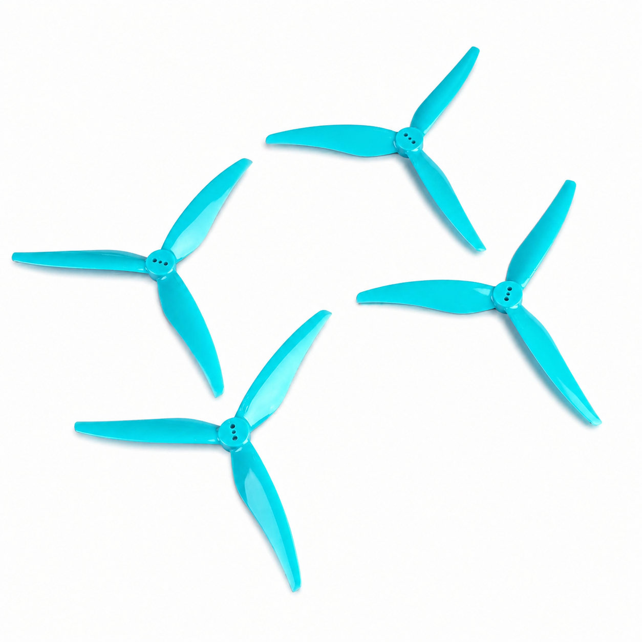Gemfan Hurricane 5125 UltraLite Racing Propeller Light Blue - (2CW+2CCW)