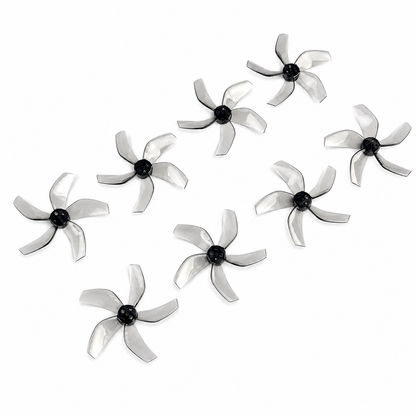Gemfan D51 2020 Ducted PC 5 Blade 1.5mm Propellers 4CW + 4CCW - Clear Gray