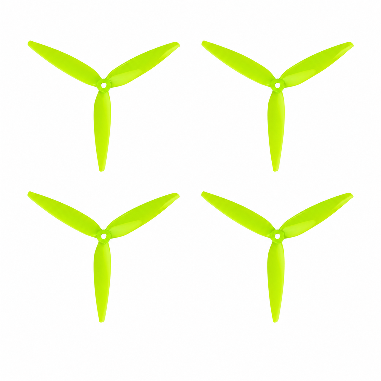 Gemfan 7040 Flash PC 3 Blade Propeller Lemon Green - (2CW+2CCW