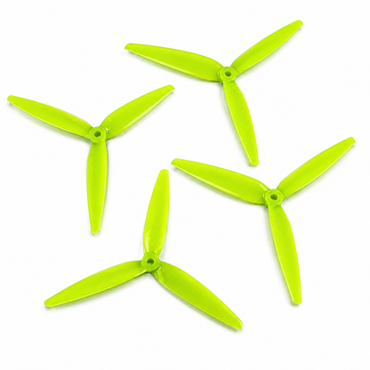 Gemfan 7040 Flash PC 3 Blade Propeller Lemon Green - (2CW+2CCW