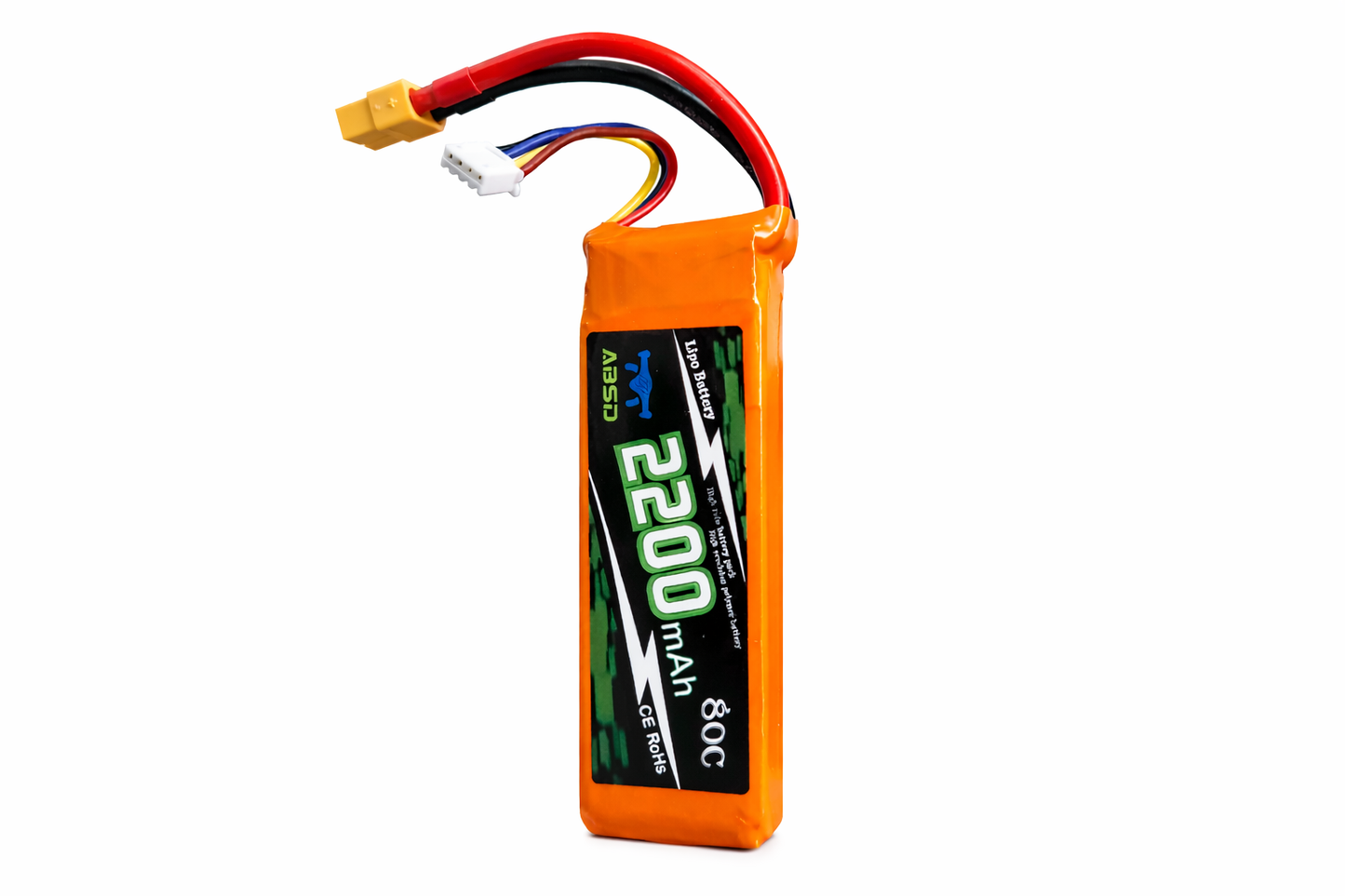 11.1V 2200mAh 3S 80C Lipo Battery With XT60 Plug