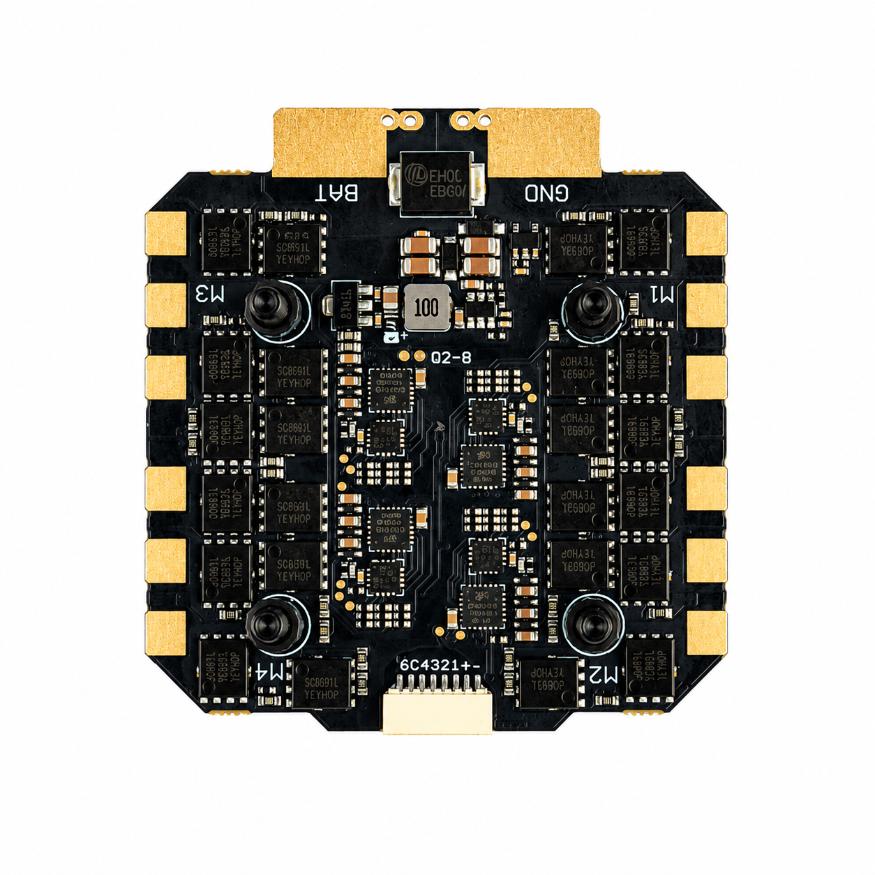 DakeFPV F405 FC with 8S 100A 4 in 1 FC & ESC Stack
