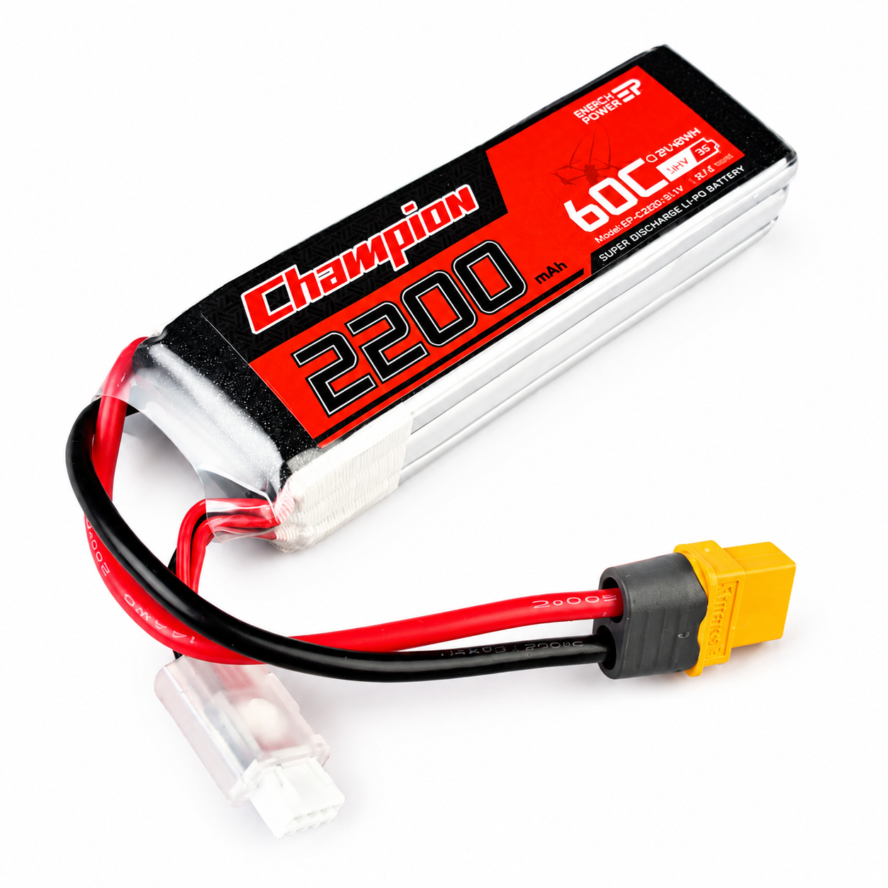 11.1V 2200mAh 3S 80C Lipo Battery With XT60 Plug