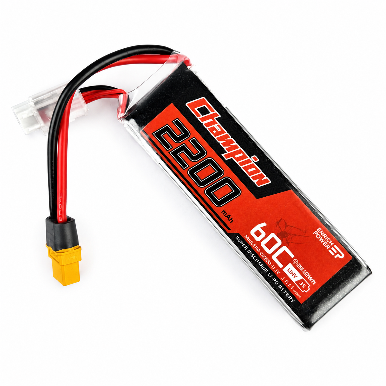 11.1V 2200mAh 3S 80C Lipo Battery With XT60 Plug