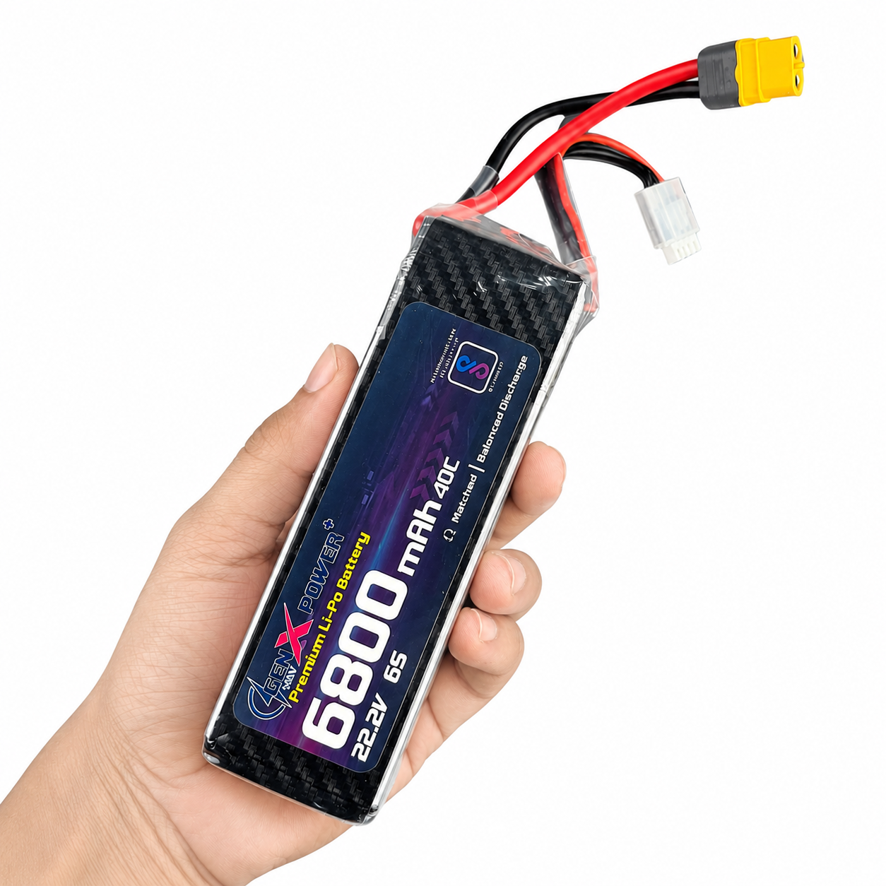GenX 22.2V 6800mAh 6S 40C Premium Lithium Polymer Battery Pack