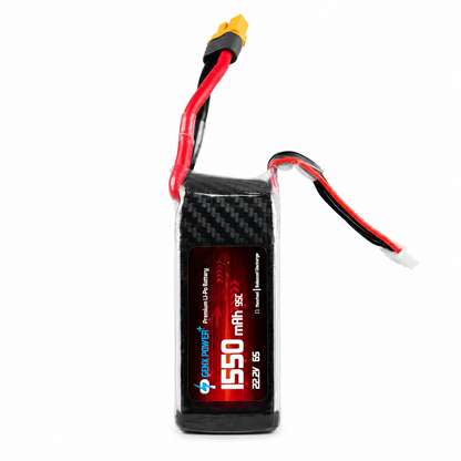 GenX 22.2V 1550mAh 6S 95C Premium Lithium Polymer Battery Pack