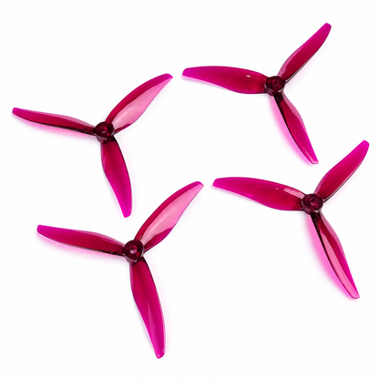 Gemfan Hurricane 51377 MAX 3 Blade Propeller Magenta - (2CW+2CCW)