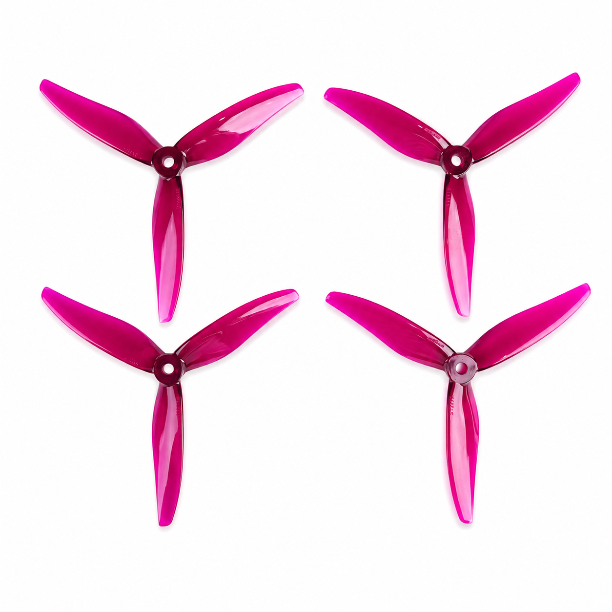 Gemfan Hurricane 51377 MAX 3 Blade Propeller Magenta - (2CW+2CCW)