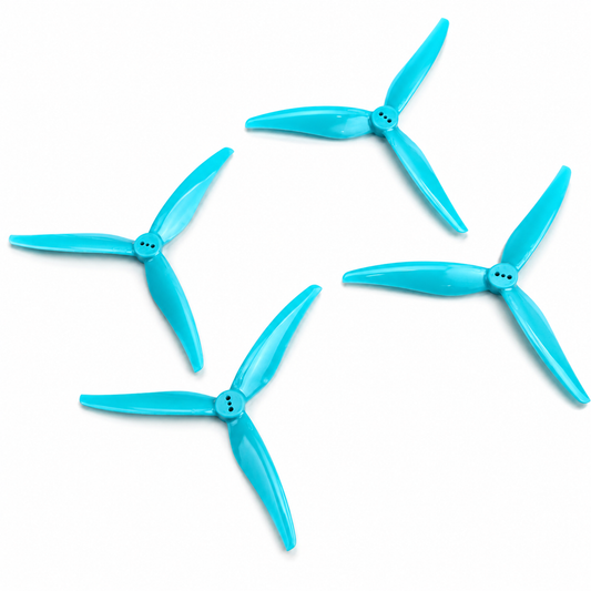 Gemfan Hurricane 5125 UltraLite Racing Propeller Sky Blue- (2CW+2CCW)