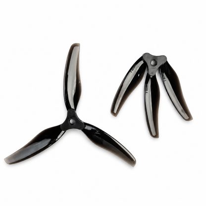 Gemfan F6030 Floppy Proppy 3 Blade Propellers Clear Black - (2CW+2CCW)