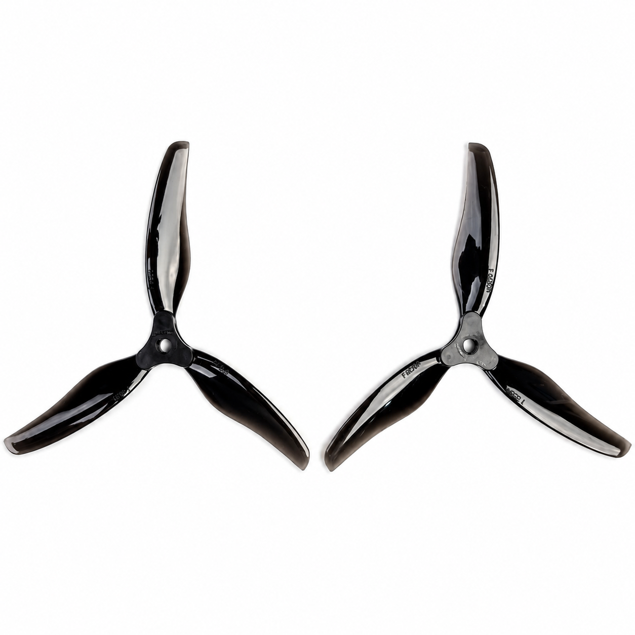 Gemfan F6030 Floppy Proppy 3 Blade Propellers Clear Black - (2CW+2CCW)