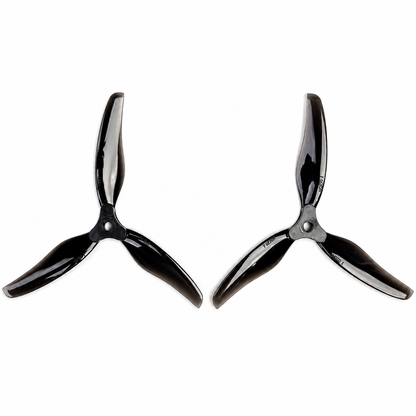 Gemfan F6030 Floppy Proppy 3 Blade Propellers Clear Black - (2CW+2CCW)