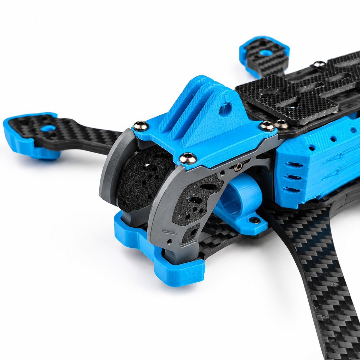 Mark5 V2 5 Inch Carbon Fiber O4 Pro Frame with 3D Printed Parts -Blue
