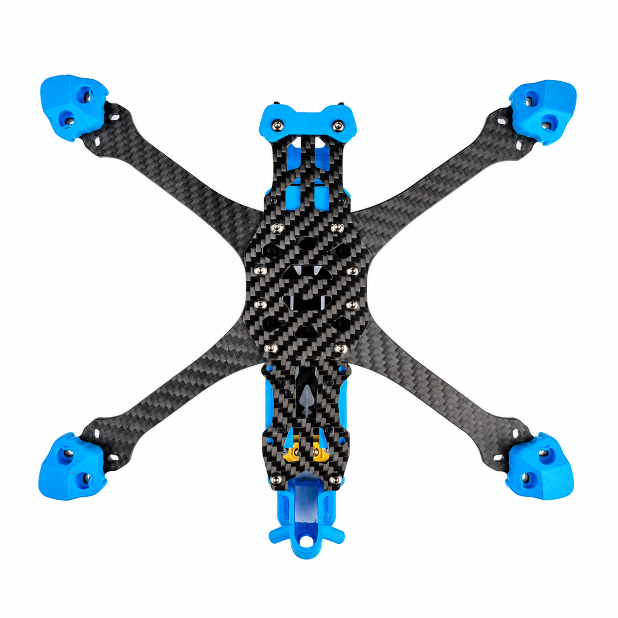 Mark5 V2 5 Inch Carbon Fiber O4 Pro Frame with 3D Printed Parts -Blue