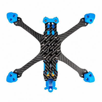 Mark5 V2 5 Inch Carbon Fiber O4 Pro Frame with 3D Printed Parts -Blue
