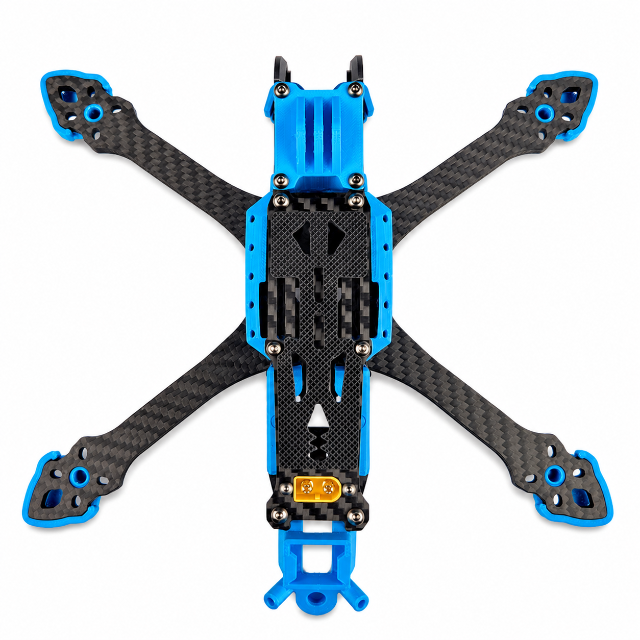 Mark5 V2 5 Inch Carbon Fiber O4 Pro Frame with 3D Printed Parts -Blue