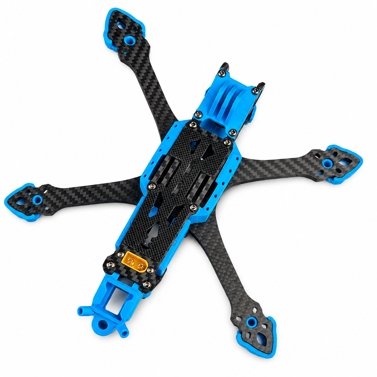 Mark5 V2 5 Inch Carbon Fiber O4 Pro Frame with 3D Printed Parts -Blue