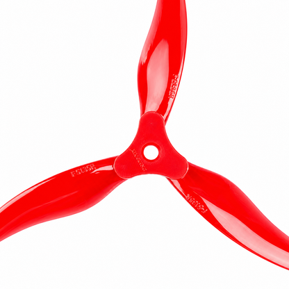 Gemfan F5135 Floppy Proppy 3 Blade Propeller Clear Red - (2CW+2CCW)