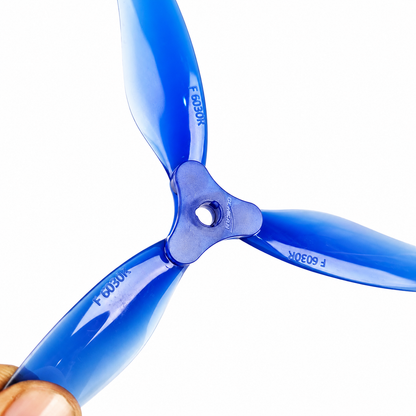 Gemfan F5135 Floppy Proppy 3 Blade Propeller Clear Blue - (2CW+2CCW)
