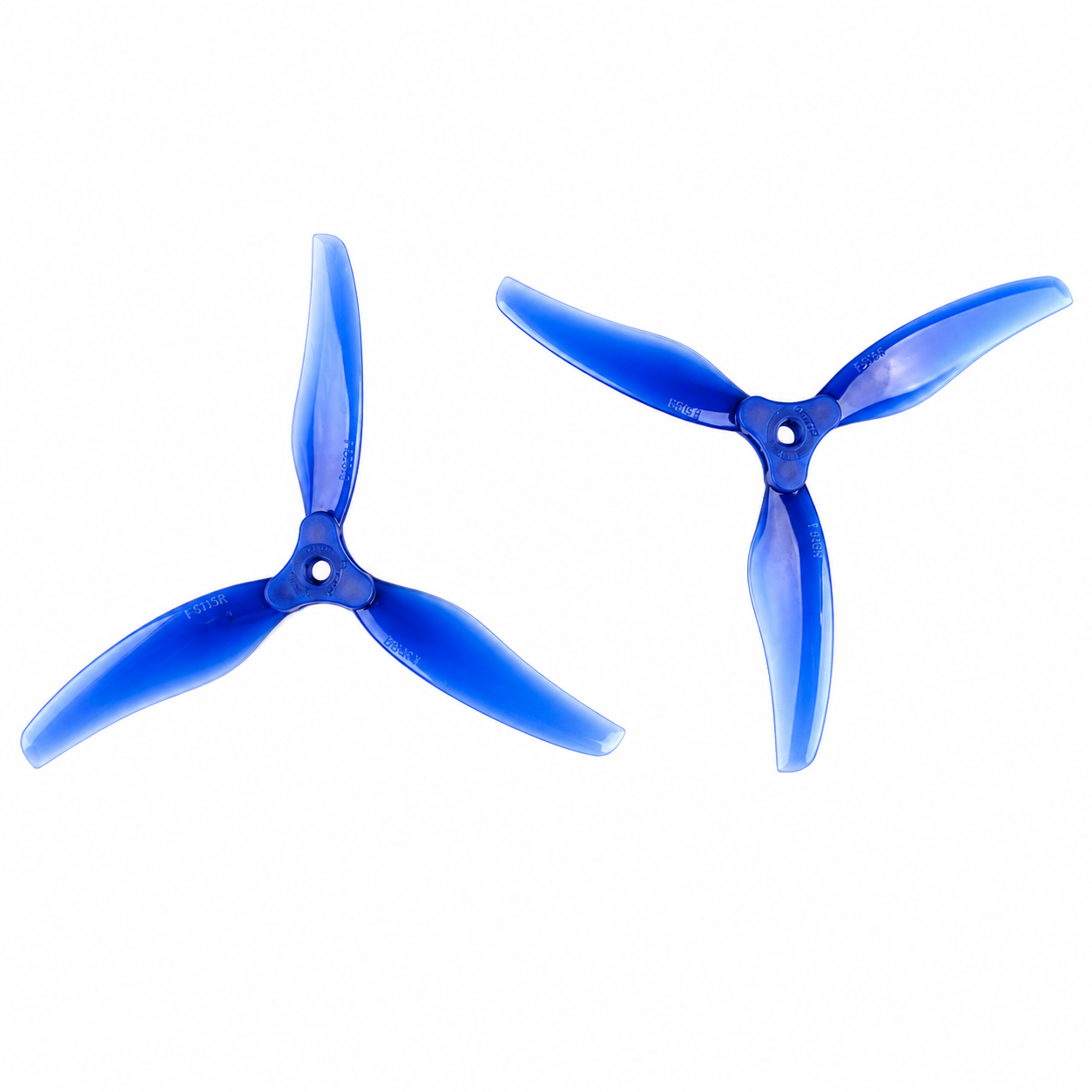 Gemfan F5135 Floppy Proppy 3 Blade Propeller Clear Blue - (2CW+2CCW)