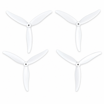 Gemfan 7035 Hurricane PC Reinforced 3 Blade Propellers 2CW + 2CCW – White