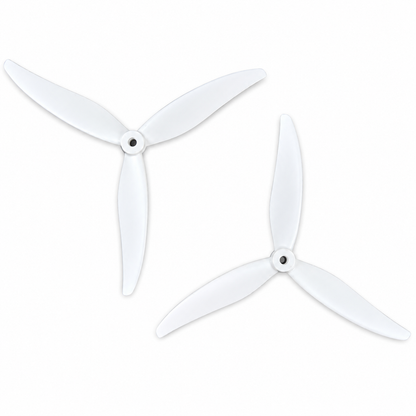 Gemfan 7035 Hurricane PC Reinforced 3 Blade Propellers 2CW + 2CCW – White