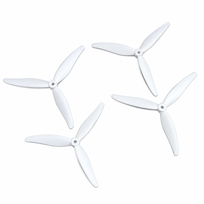 Gemfan 7035 Hurricane PC Reinforced 3 Blade Propellers 2CW + 2CCW – White