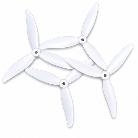 Gemfan 7035 Hurricane PC Reinforced 3 Blade Propellers 2CW + 2CCW – White