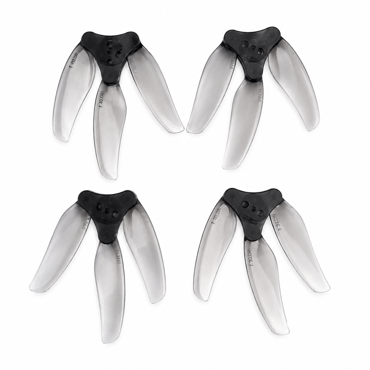Gemfan Floppy 3 - Blade F3015 Propeller Clear Gray - (2CW+2CCW)