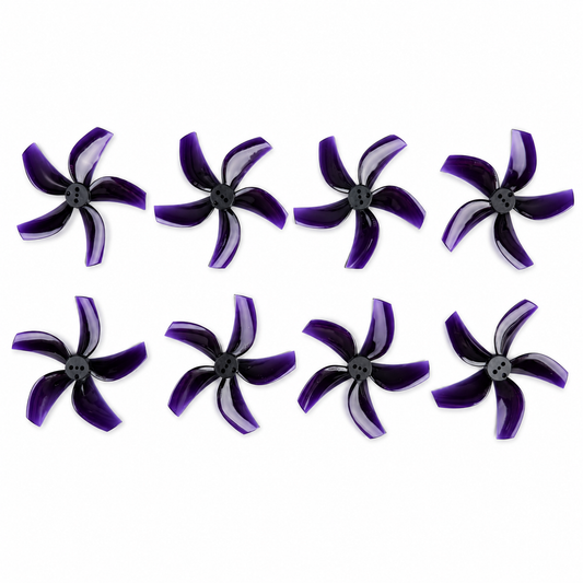 Gemfan D63 Ducted PC 5 Blade 1.5mm Propellers 4CW + 4CCW - Black