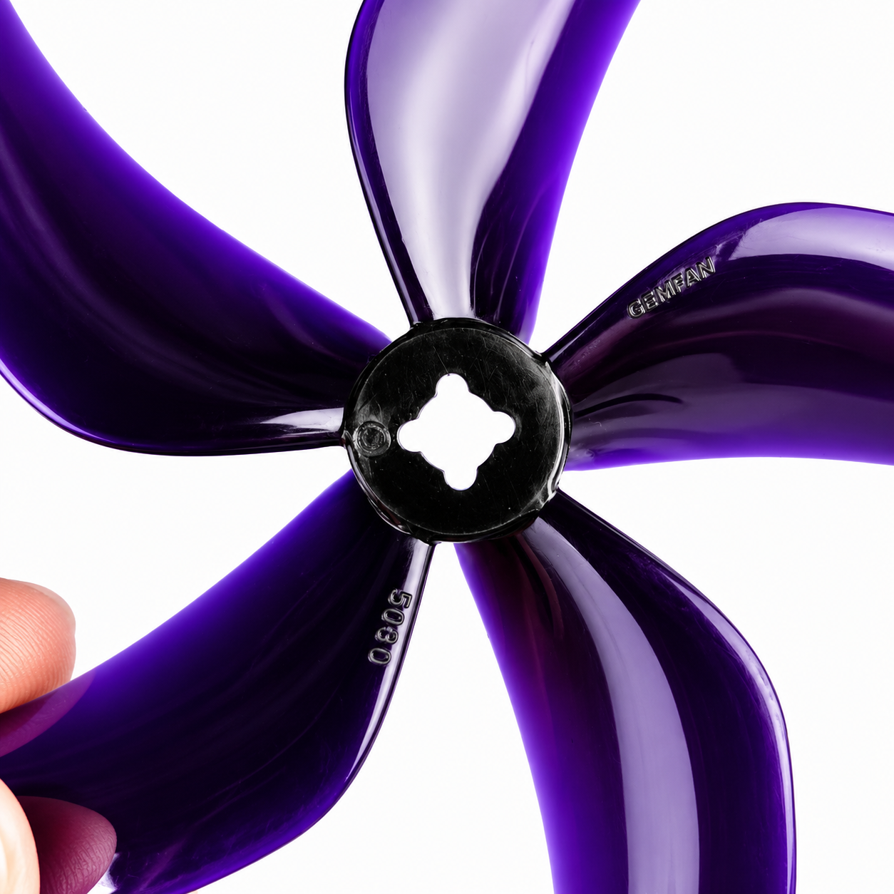 Gemfan D90 Ducted PC 5 Blade 1.5 mm & M5 Propellers 2CW + 2CCW – Black