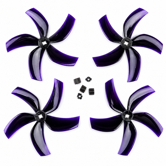 Gemfan D90 Ducted PC 5 Blade 1.5 mm & M5 Propellers 2CW + 2CCW – Black