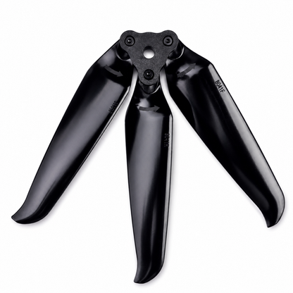 Gemfan 8041 Folding 3 Blade Glass Fiber Nylon - Black Propeller  (1 Pair CW + CCW)