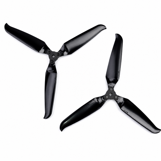 Gemfan 8041 Folding 3 Blade Glass Fiber Nylon - Black Propeller  (1 Pair CW + CCW)