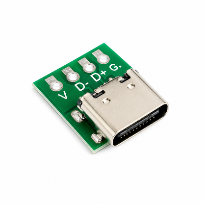 Type-C USB 3.1 Type-C Connector  16Pin to 2.54mm Test PCB Board  Plate Adapter Socket for Data  Line Cable Transfer - (1 pcs)