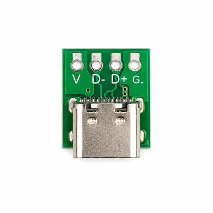 Type-C USB 3.1 Type-C Connector  16Pin to 2.54mm Test PCB Board  Plate Adapter Socket for Data  Line Cable Transfer - (1 pcs)