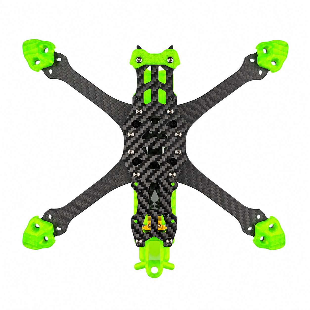 Mark5 V2 5 Inch Carbon Fiber O4 Pro Frame with 3D Printed Parts - Green