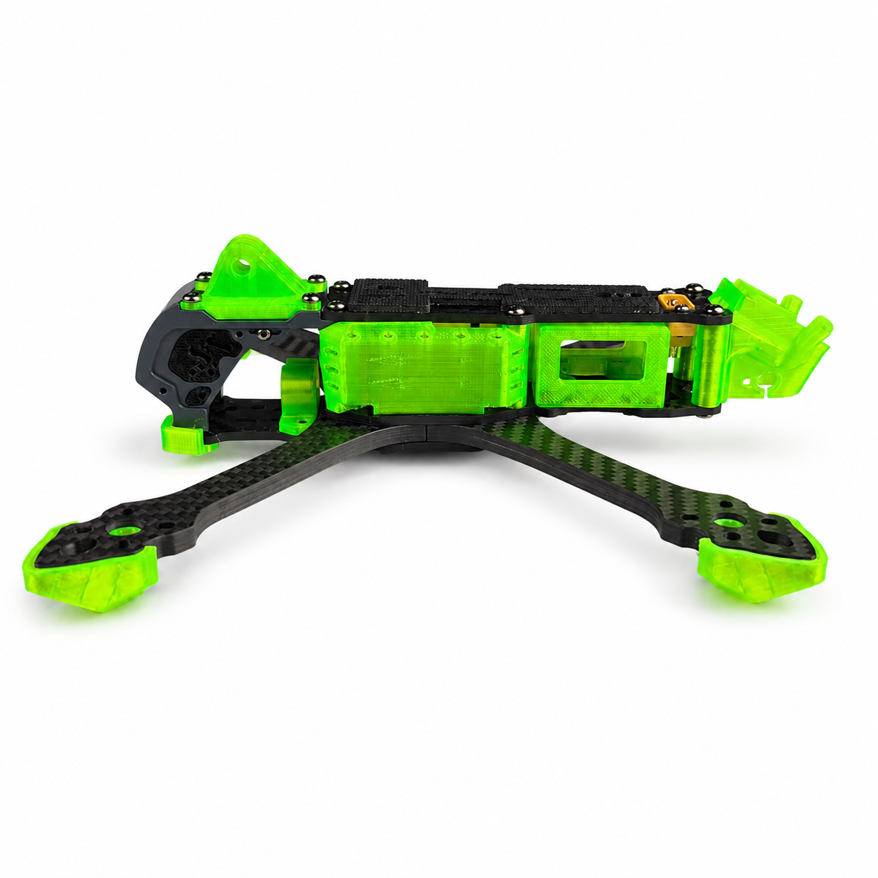 Mark5 V2 5 Inch Carbon Fiber O4 Pro Frame with 3D Printed Parts - Green