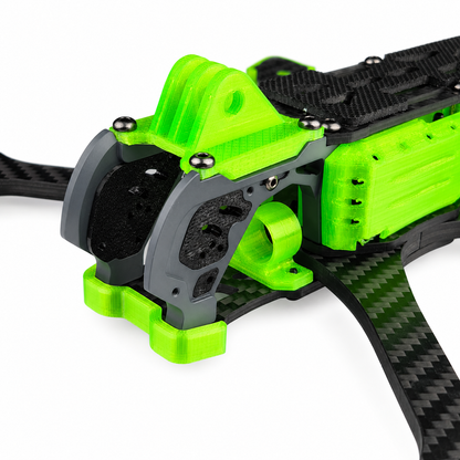 Mark5 V2 5 Inch Carbon Fiber O4 Pro Frame with 3D Printed Parts - Green