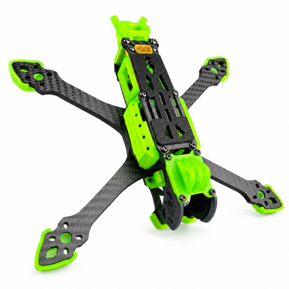 Mark5 V2 5 Inch Carbon Fiber O4 Pro Frame with 3D Printed Parts - Green