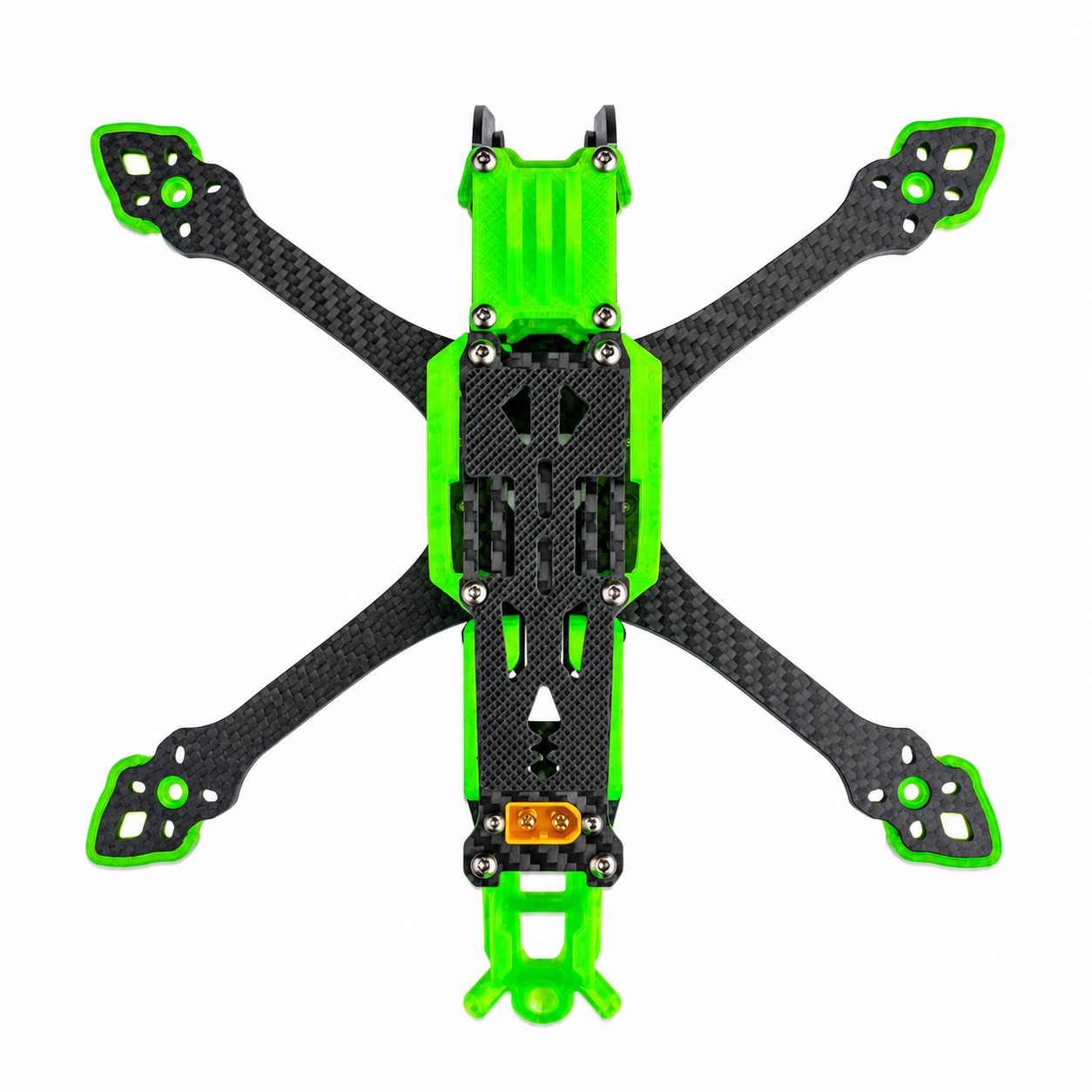 Mark5 V2 5 Inch Carbon Fiber O4 Pro Frame with 3D Printed Parts - Green