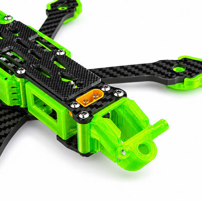 Mark5 V2 5 Inch Carbon Fiber O4 Pro Frame with 3D Printed Parts - Green