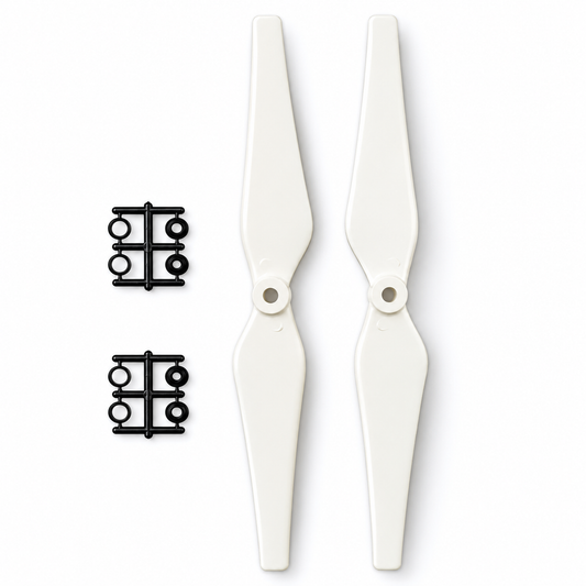 9443 Glass Fiber Nylon Propeller For Drone & RC Plane White 1CW+1CCW - (1Pair)