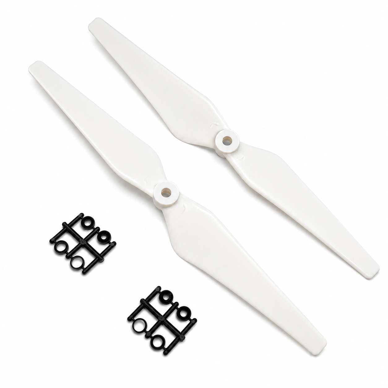 9443 Glass Fiber Nylon Propeller For Drone & RC Plane White 1CW+1CCW - (1Pair)