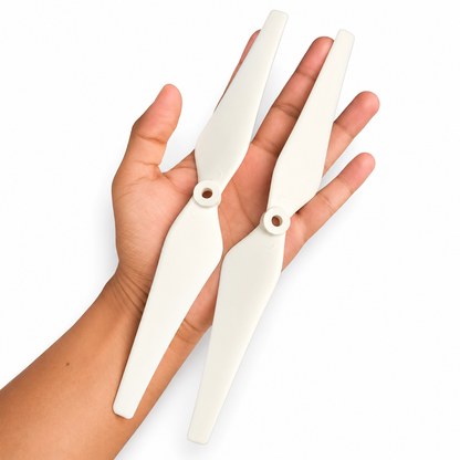 9443 Glass Fiber Nylon Propeller For Drone & RC Plane White 1CW+1CCW - (1Pair)