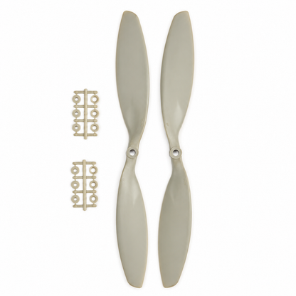 1238 HD Glass Fiber Nylon Propellers 1CW+1CCW - (1pair) - Grey