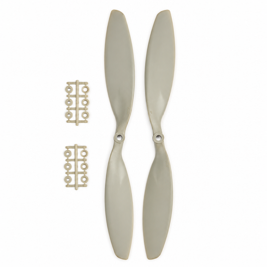 1238 HD Glass Fiber Nylon Propellers 1CW+1CCW - (1pair) - Grey