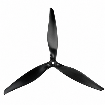 Gemfan 1070 Cinelifter Glass Fiber Nylon 3 Blade 5mm Shaft Pitch 7" Black Propeller (1 Pair CW+CCW)