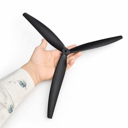 Gemfan 1510 Glass Fiber Nylon 3 Blade CW/CCW 1 Pair Propeller - Black